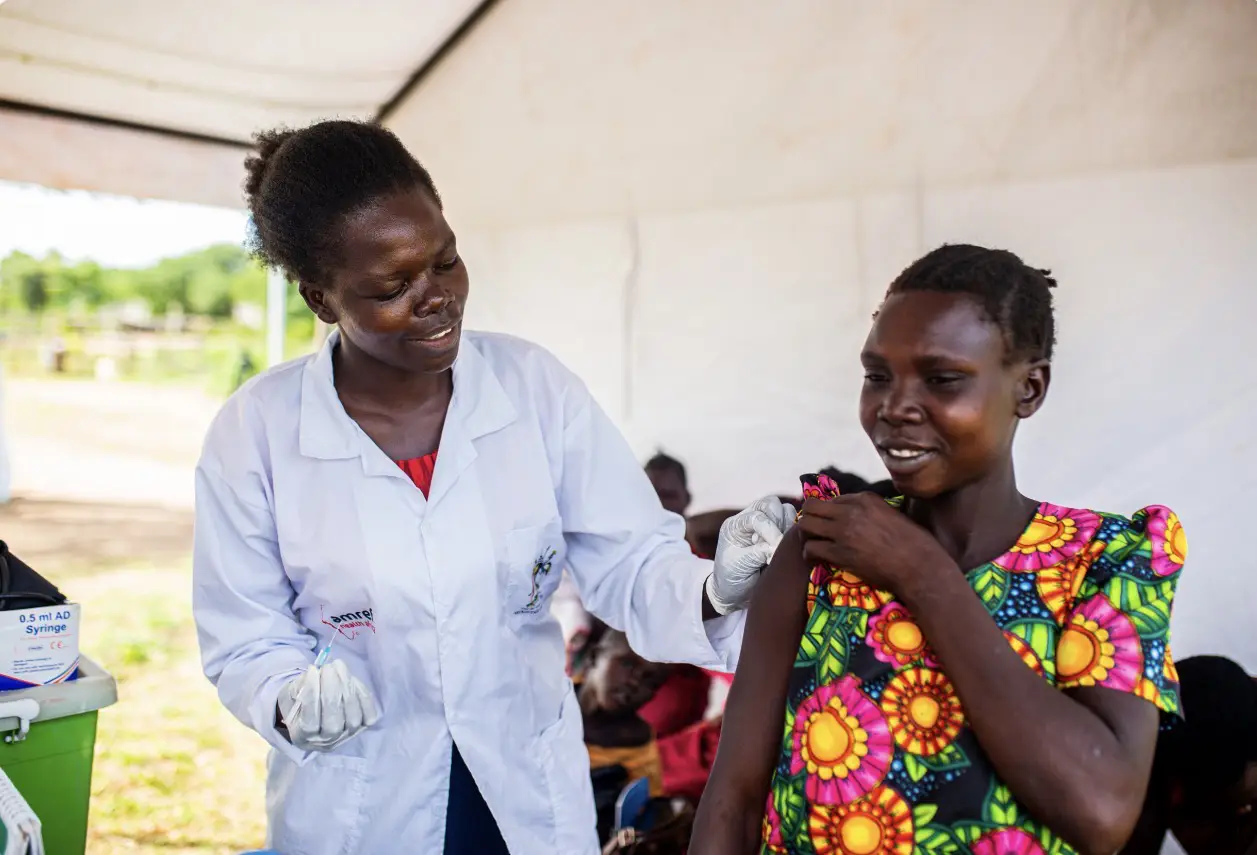 Preventive care check-up at a SIMPCO community health center